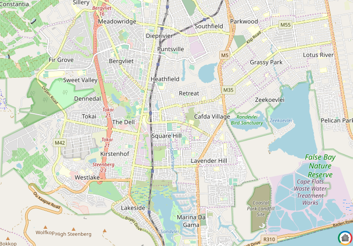 Map location of Retreat